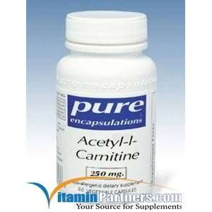  acetyllcarnitine 250 mg 60 vegetable capsules by pure 