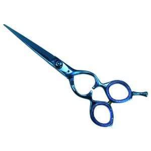ACME USA 6 BLUE Heart Shaped Titanium Hair Cutting Shears / Scissors 