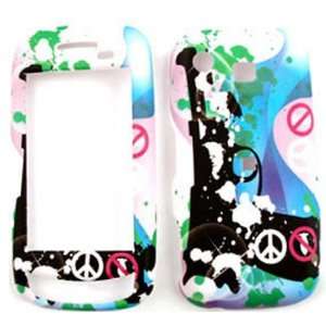 Samsung Impression A877 Gun with Peace Sign on Pink and Blue Hard Case 