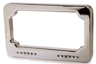 Triple chrome plated frames for 4 x 7 inch plate come in chrome.