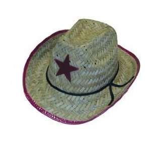   Cowgirl Straw hat dress up party Wholesale 12