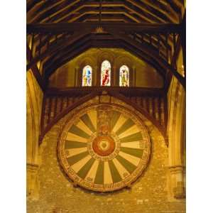  King Arthurs Round Table Hanging in the Great Hall, Winchester 