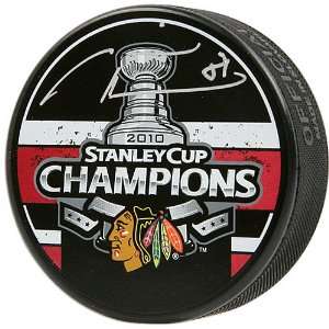   Blackhawks Marian Hossa 2010 Stanley Cup Champions Autographed Puck