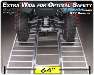 RevArc heavy duty ramp is an extra wide 64 inches