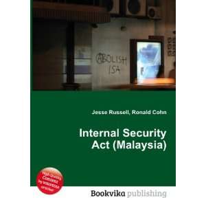  Internal Security Act (Singapore) Ronald Cohn Jesse 