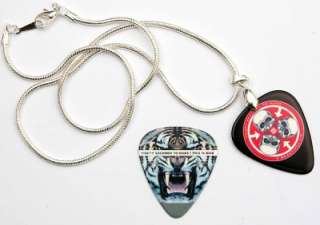 30 Seconds to Mars Guitar Pick Necklace + 2 Sided Pick  