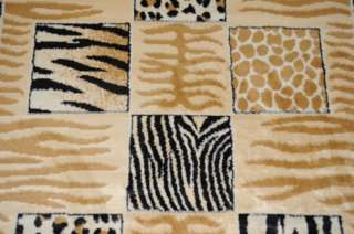 Black Modern Animal Leopard Design Area Rug BEST 4 SIZES (2X8, 4X6 