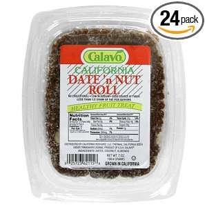 Calavo Date Nut Roll, 7 Ounce Units (Pack of 24)  Grocery 