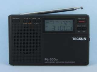 TECSUN PL 300WT Black DSP PLL FM Stereo AM. MW. Radio  