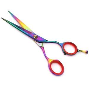 Barber Scissors Semi offset Hairdressing / Hair Cut Adjustable Nut 