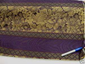 Fabric Super Crypton Outdoor Purple & Gold Floral 214BB  