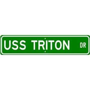  USS TRITON SSN 586 Street Sign   Navy