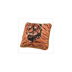  Wild Animal Print Tiger Portrait Accent Throw Pillow