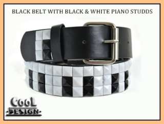 PYRAMID studded Unisex belt with metal studs removable buckle S, M, L 