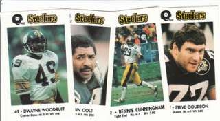 1983 Pittsburgh Steelers Police Complete Set Terry Bradshaw  