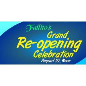  3x6 Vinyl Banner   Reopening Celebration 