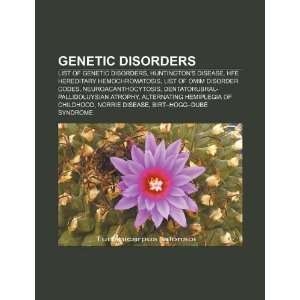   List of OMIM disorder codes (9781233052967) Source Wikipedia Books