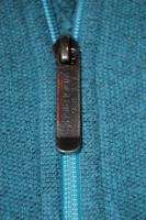 Woolrich SOFTEST Aqua Blue/Brown 2 tone Fleece Vest L  