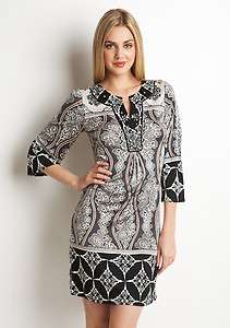   Beaded Print 100% Silk Jersey Dress XS $348 BRAND NEW AUTHENTIC  
