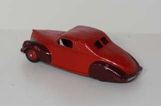 DINKY TOYS 39C LINCOLN ZEPHYR COUPE TT RED MAROON  