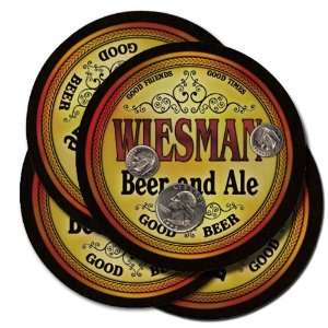  WIESMAN Family Name Beer & Ale Coasters 