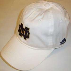  Notre Dame Fighting Irish White Adjustable Slouch Hat 