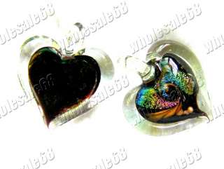 Wholesale lot 12ps Charm Heart Murano glass Pendant HOT  