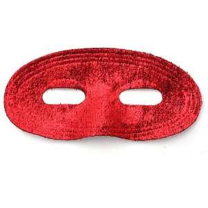  Red Lame Mardi Gras Mask 