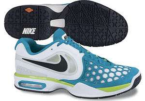 Nike Air Max Courtballistec 4.3 White/Neptune Blue Nadal 487986 144 Sz 