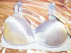   Satin Jacquard Wire free Bra * 38D/ BLUE     