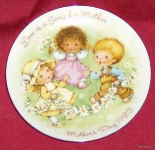 Avon Collectible 1983 Mothers Day Plate / Love is a Son  