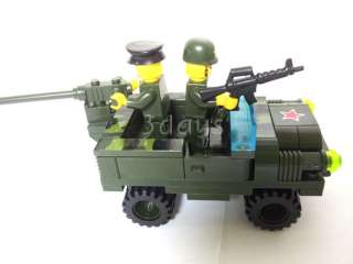 Bricks Block Building Toys Figures 272 Army Series set   Land Combat 