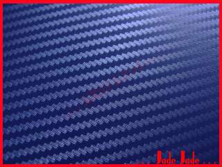 3D Carbon Fiber Vinyl Wrap Sticker 20x30cm D. Blue #F  