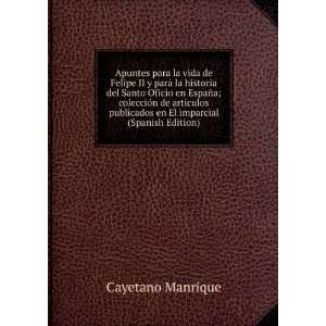   publicados en El imparcial (Spanish Edition) Cayetano Manrique Books