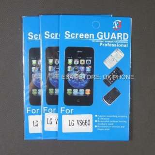 3pcs New CLEAR Screen Protector Guard Flim For LCD LG Vortex VS660 