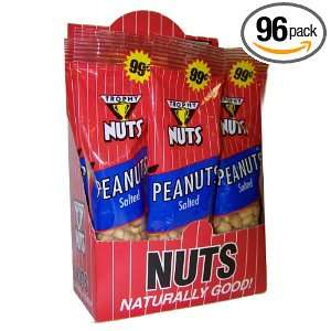 Trophy Nut Salted Peanuts, 3 Ounce Tubes Grocery & Gourmet Food