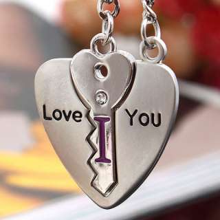 Lover Couple Keyring Keychain Couples key chain pendant  