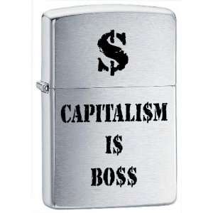 Capitalism Is Boss Zippo Lighter