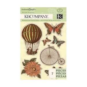  K&Company Engraved Garden Pillow Stickers Icon; 3 Items 
