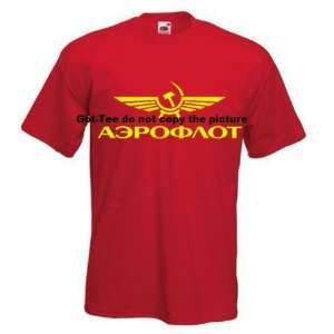  Aeroflot Russian Airlines Soviet USSR RETRO Russia Shirt 