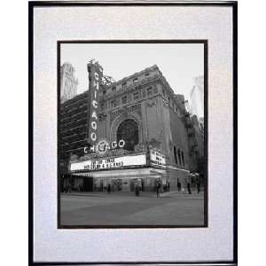  Chicago Theatre   Black and White Wall Art