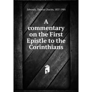   Epistle to the Corinthians Thomas Charles, 1837 1900 Edwards Books