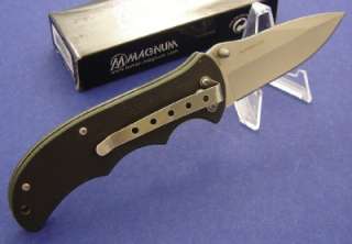 This is a brand new Boker Magnum Green Pyramid linerlock knife. It 