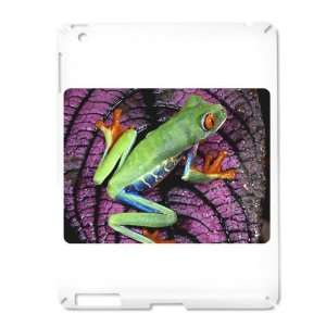  iPad 2 Case White of Red Eyed Tree Frog on Purple Leaf 
