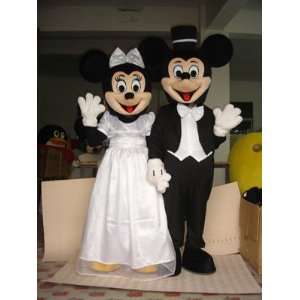   Mouse Minnie Mouse Evening Dress Mascot Costumes (White) Toys & Games