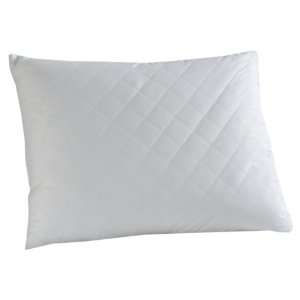    Count Standard Size Quilted White Duck Feather Bed Pillow, White