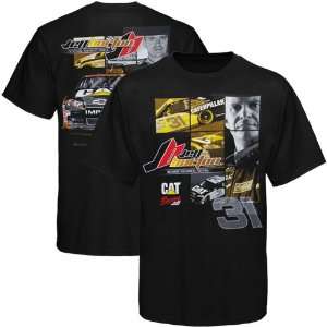 Chase Authentics Jeff Burton Driver T Shirt   Black (XX Large)  