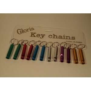  Metal Whistle Key Chains on Display Card Case Pack 240 