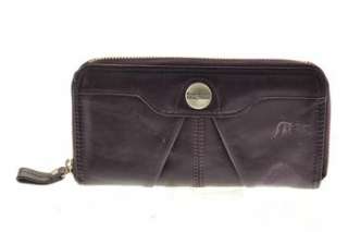 Kenneth Cole Reaction Purple Leather Organizer Wallet Womens  