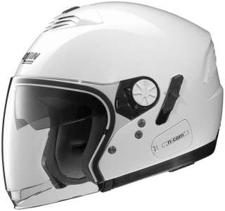 NEW NOLAN N 43 N COM Motorcycle Helmet Metal White L S  